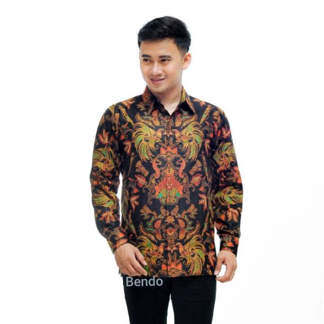 PRIA KEMEJA Men's Batik Shirt Peacock Cindrawasih papua Bajubl papua ...