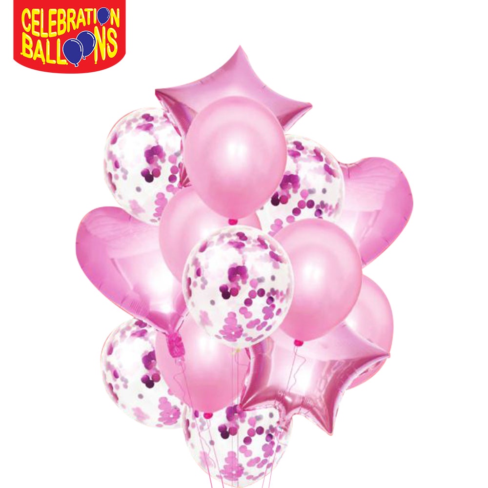 Hallmark x Celebration Balloons Party Set Balloons (Foil, Latex) - 1 ...