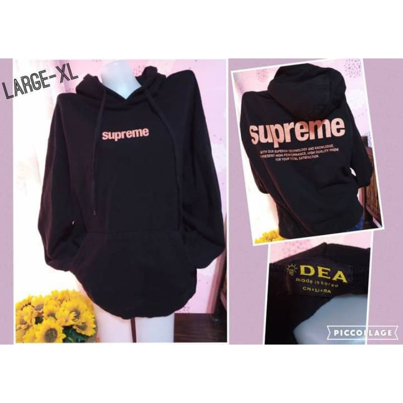 Supreme sweater made in korea outlet label