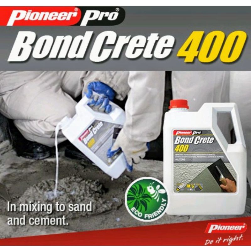 PIONEER PRO BOND CRETE 400 4LITERS (1GALLON) | Shopee Philippines