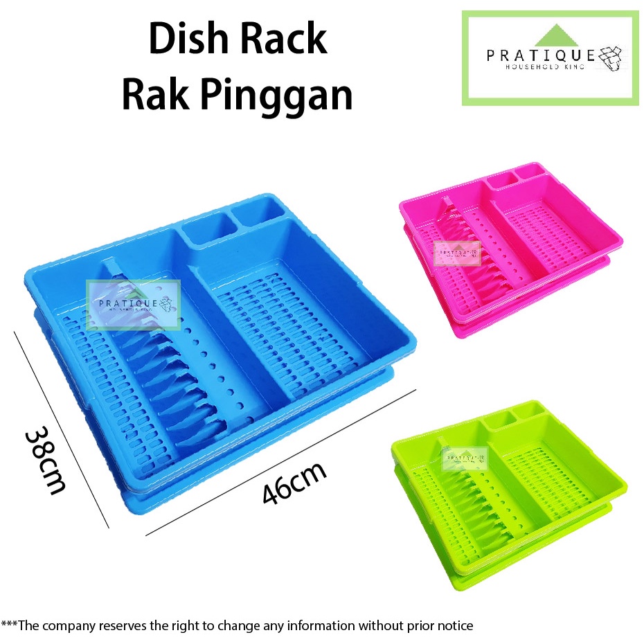 Plastic Dish Rack/Thick Dish Rack/Kitchen Rack/Dish Drainer | Shopee ...