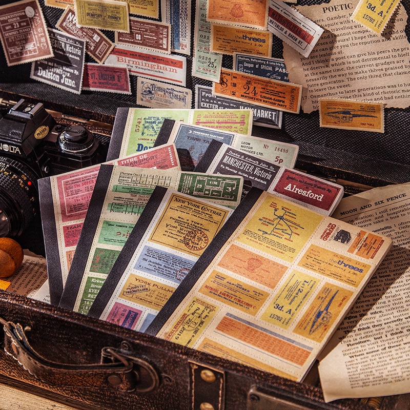 Vintage Transport Ticket Ephemera Pads (30 sheets - 600pcs) | Shopee ...