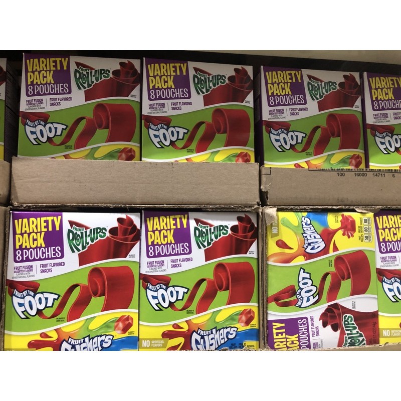 ﹍Betty Crocker Fruit RollUps Variety Pack 141g (GUMMY TREATS) Shopee