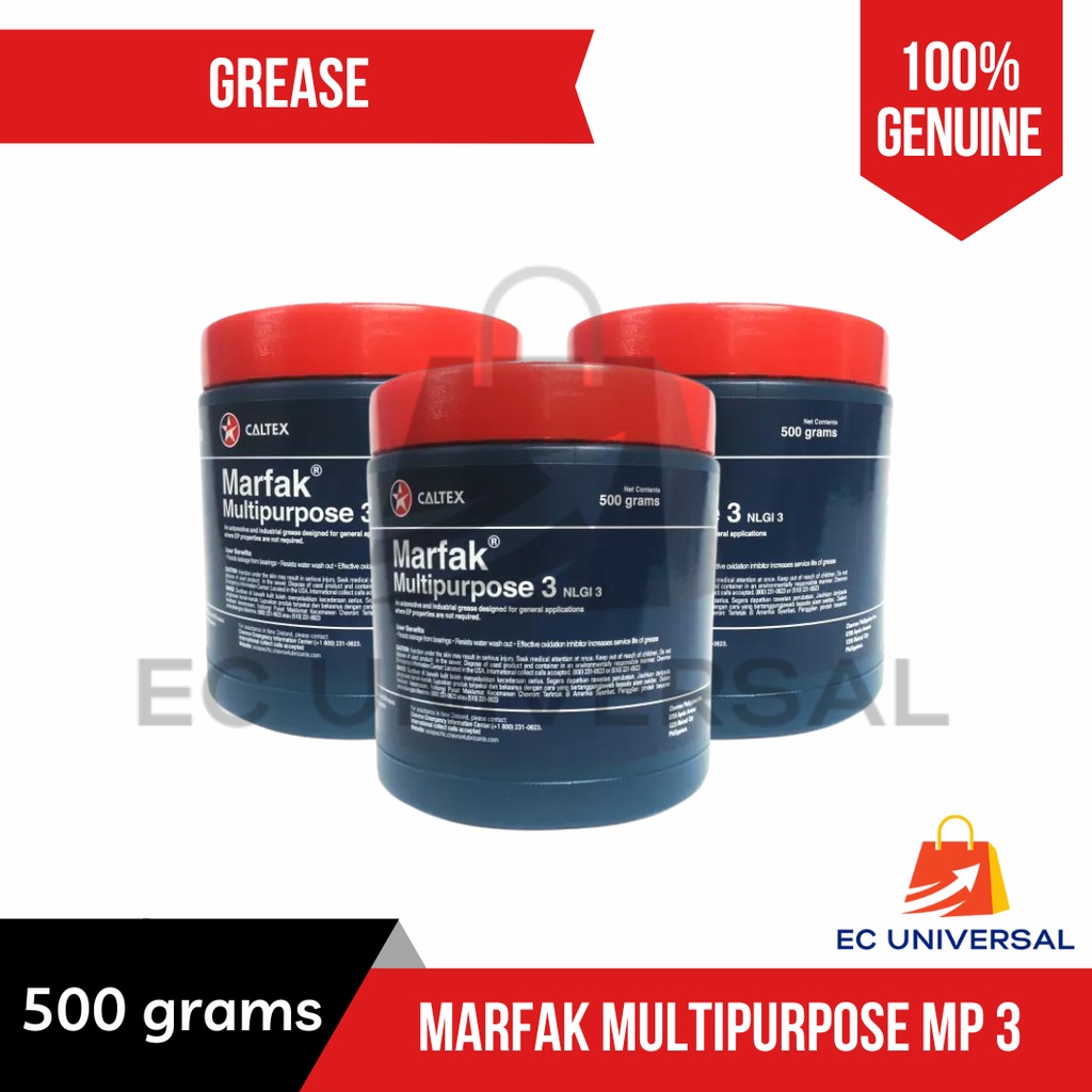 Caltex Marfak Grease 3 Multipurpose MP NLGI 3 500g Grams Piece | EC ...