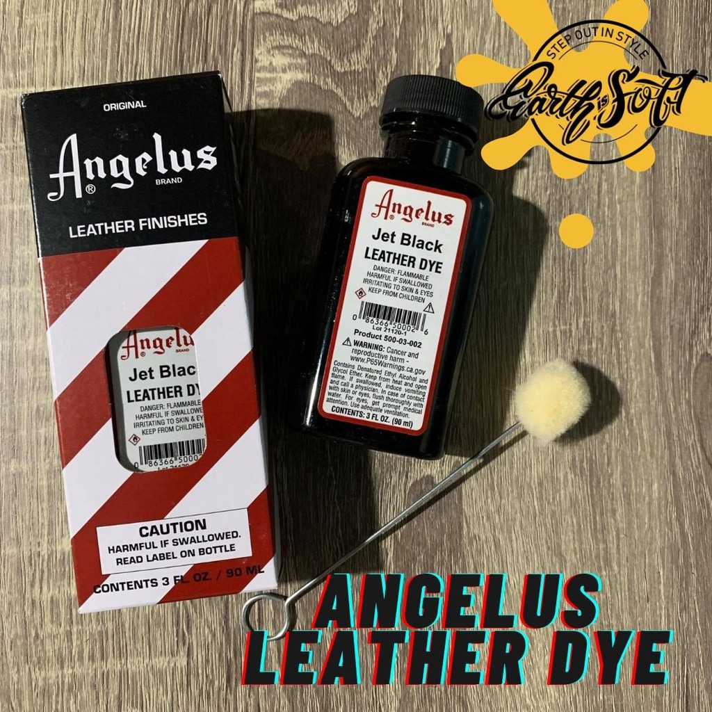 Angelus leather dye hot sale jet black