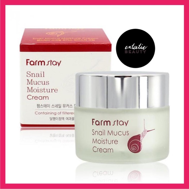FARM STAY Snail Mucus Moisture Cream - 50g | Shopee Philippines