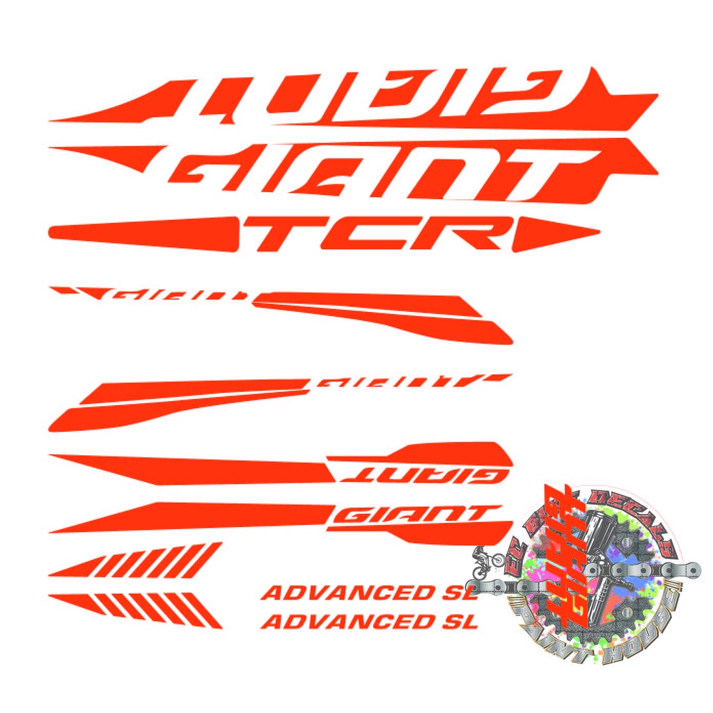 Stickers giant tcr advanced sale