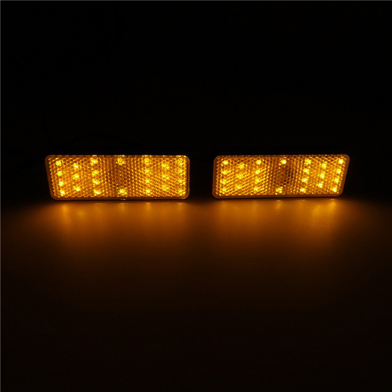 Motorcycle Tail Brake Turn Signal Light 24LED Rectangle Lamp For Jeep ...