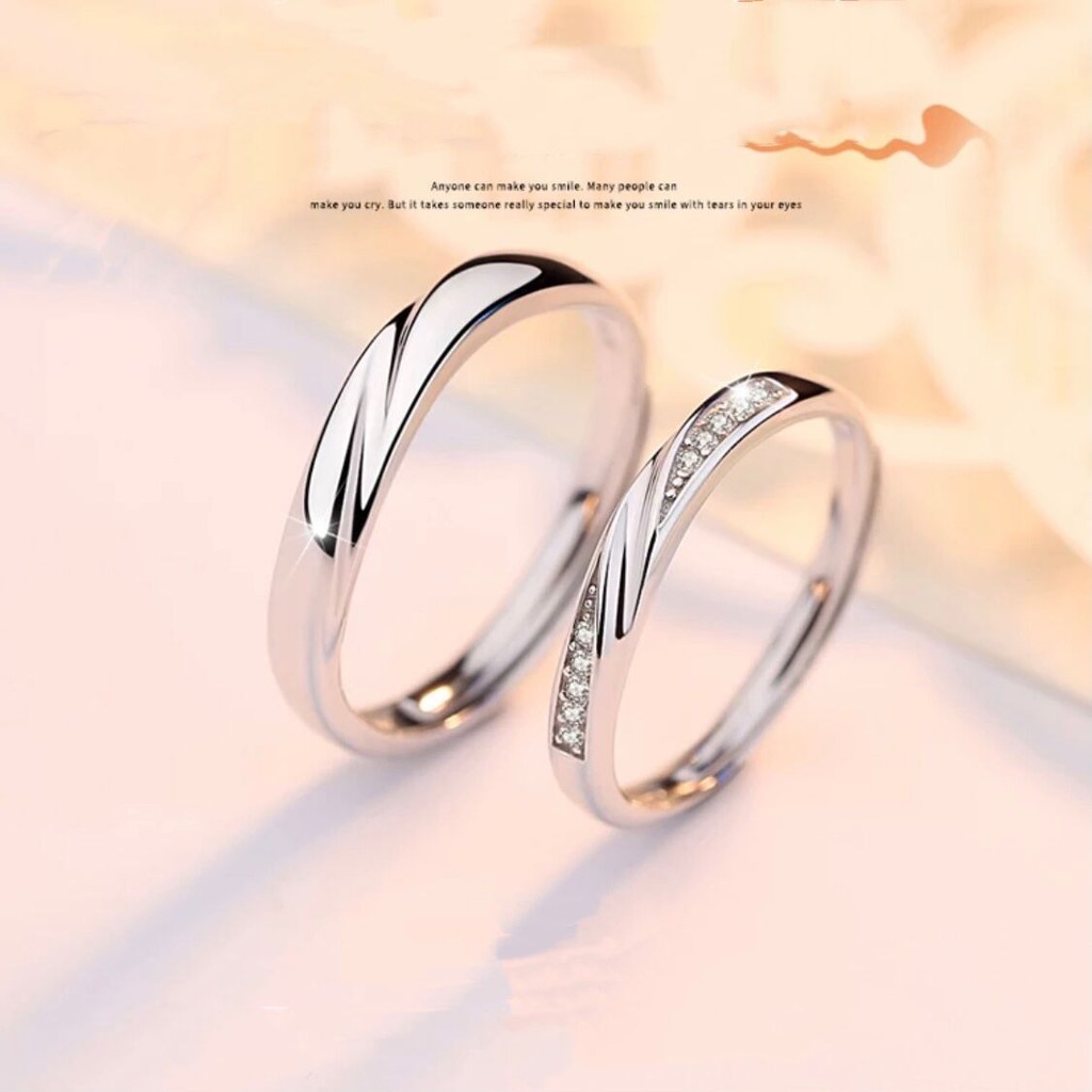 Silver Palace Genuine 925 Italy Silver DJ115 (Couple Ring) | Shopee ...