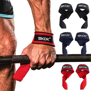 Skdk 2pcs 1 Pair Gym Fitness Weight Lifting Grip Straps Dumbbell Hand Grips  Training Wrist Support Bands For Barbell Pull Up - Wrist Support -  AliExpress