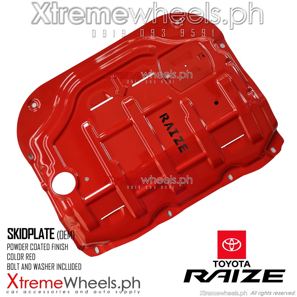 Toyota Raize 2022-2026 Hard Steel Skidplate / Skidplate / Engine under ...