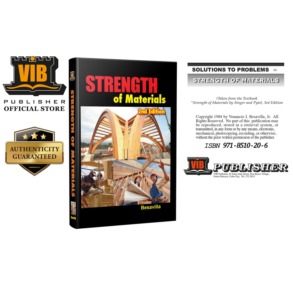 BESAVILLA Strength Of Materials 2nd Edition | Shopee Philippines