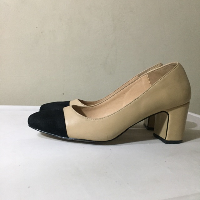 Black and nude outlet shoes