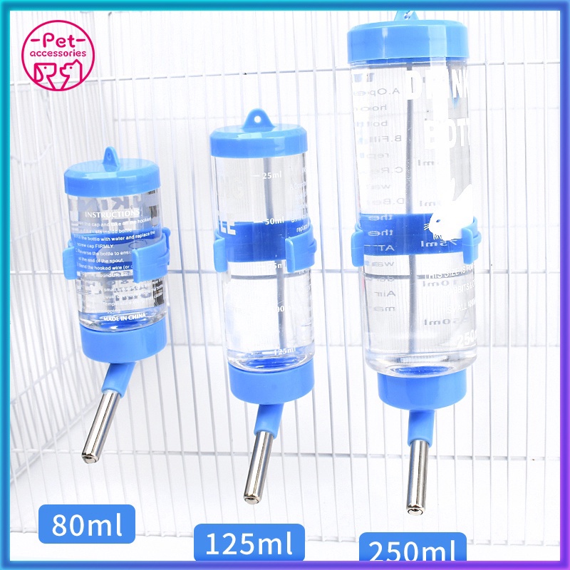 80ml/250ml pet drinking bottle dispenser Hamster water bottle Guinea