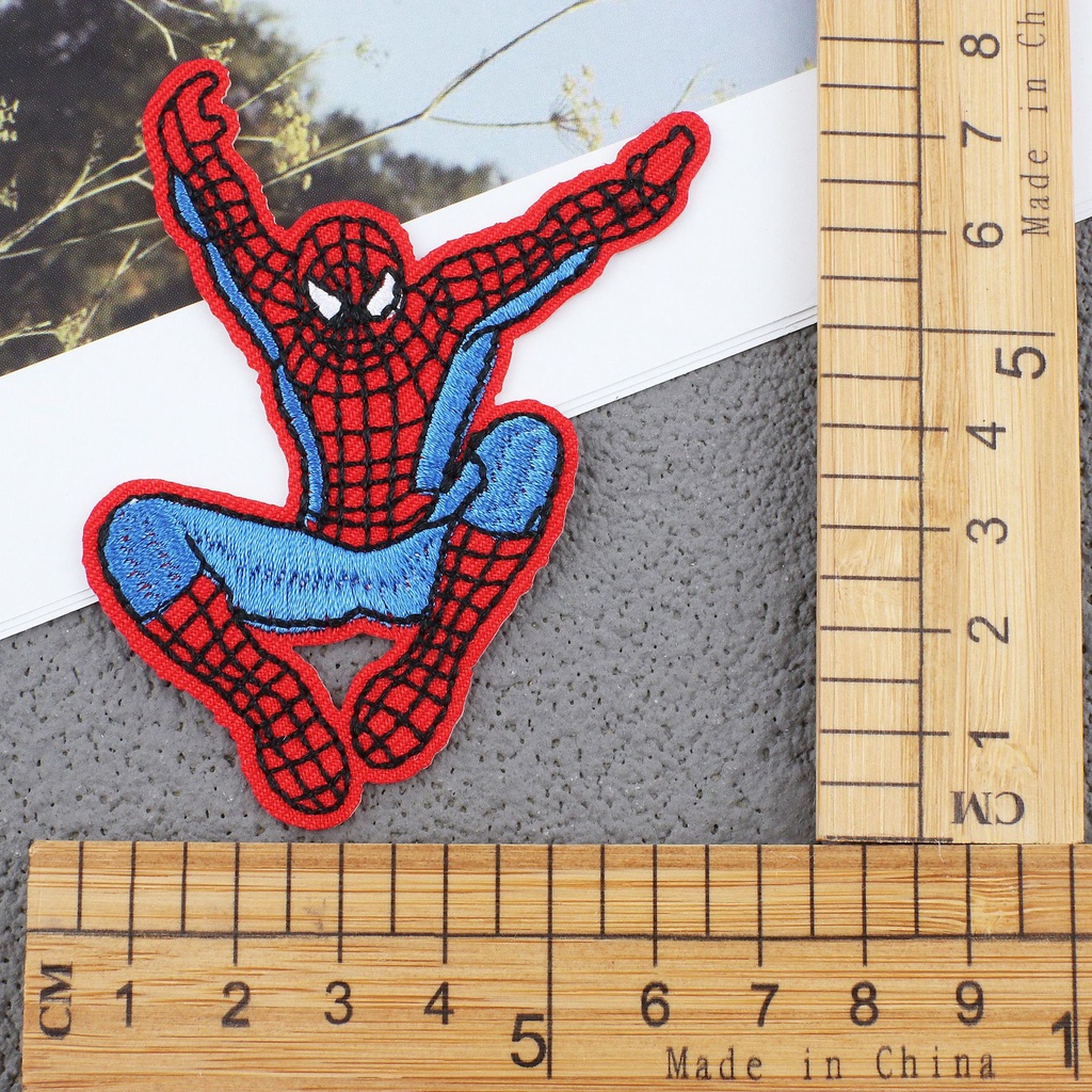 Spiderman Series Embroidery Patch Cartoon Marvel Hero Embroidery Cloth ...