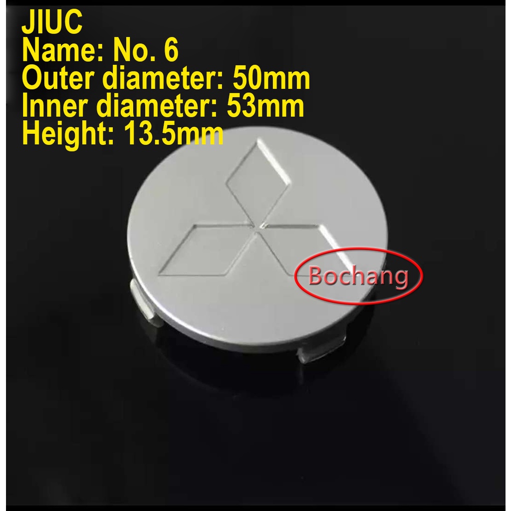 Bo chang JC| 4PCS 50mm Center Hub Cap for Mitsubishi Mirage/ Mirage g4 ...