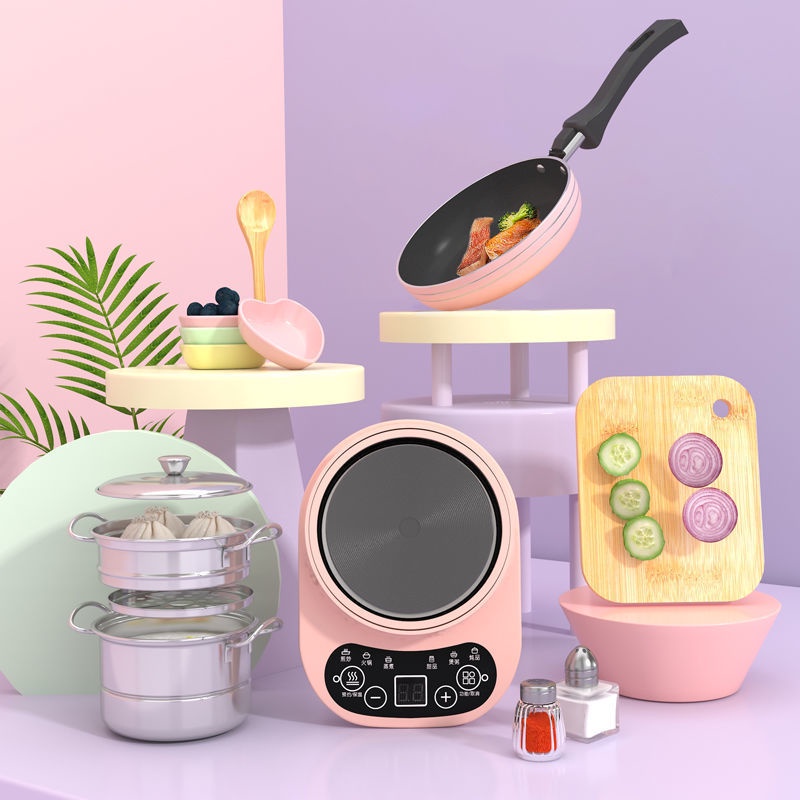 Mini Kitchen Can Cook Real Cooking Full Set Toy Coyer Candy Toy Small ...