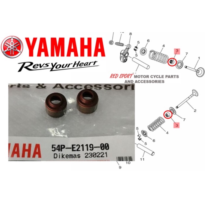 VALVE SEAL MIO i 125, MIO SOUL i 125 GENUINE YAMAHA Shopee Philippines