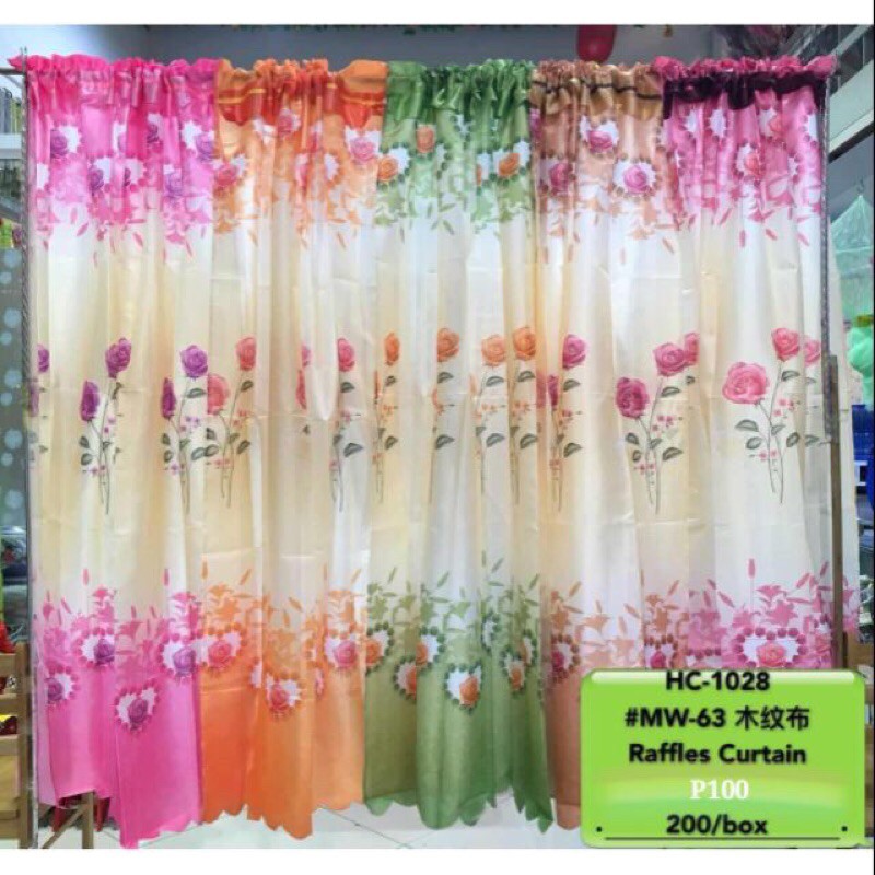 Sheering Raffles Curtain (MW-63) (120cmx200cm) | Shopee Philippines