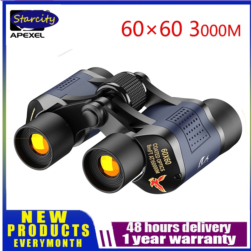 Binocular Telescope 60x60 HD Night Vision Binoculars Long Range 3000m