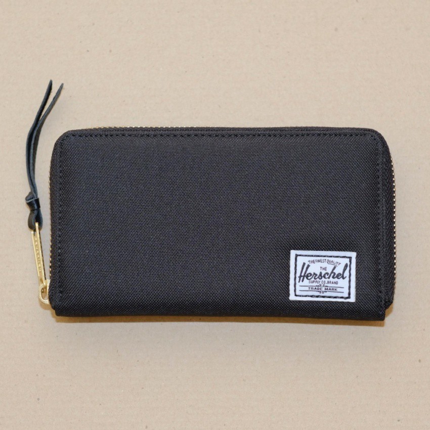 Herschel Thomas fabric full zipped Wallet ( black ) Shopee Philippines