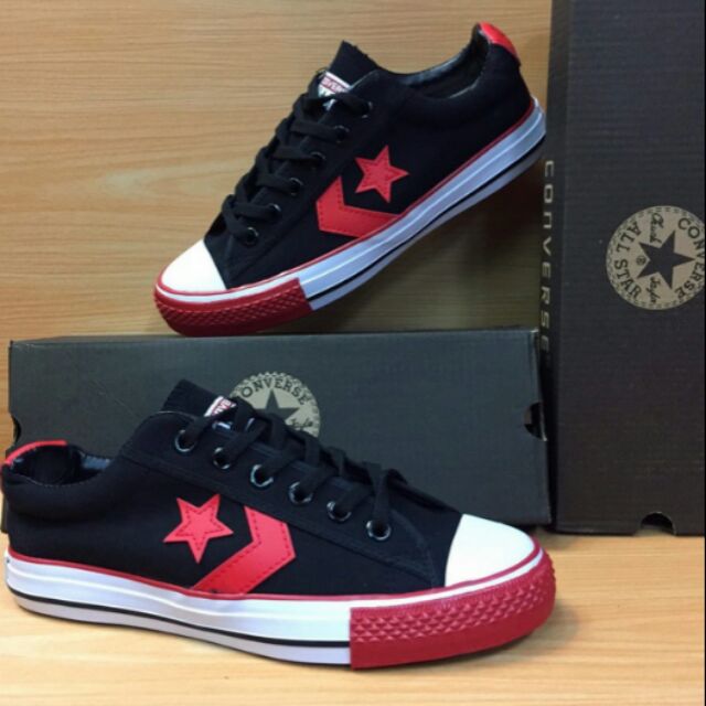 Converse one star outlet black red