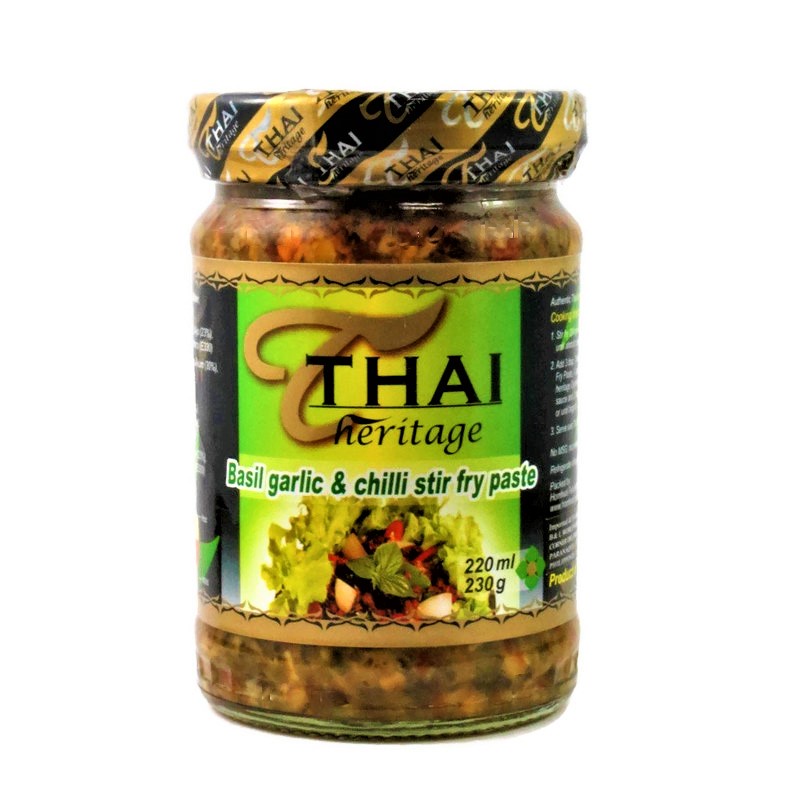 Thai Heritage Basil Garlic & Chilli Stir Fry Paste (230g) Shopee