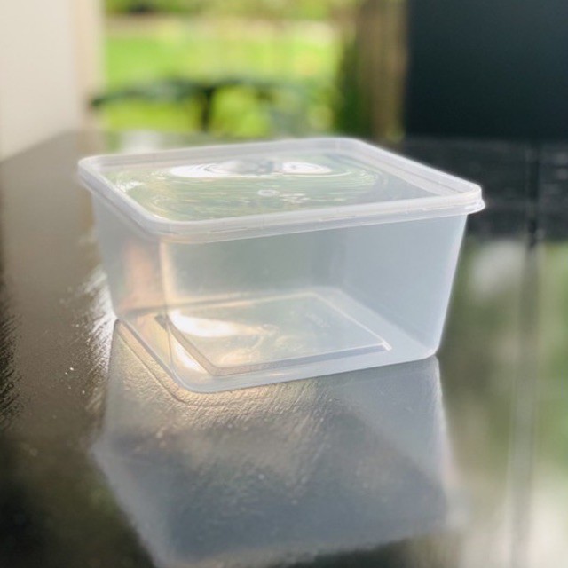 Microwavable Plastic Container Square SQ1500 10pcs/pack