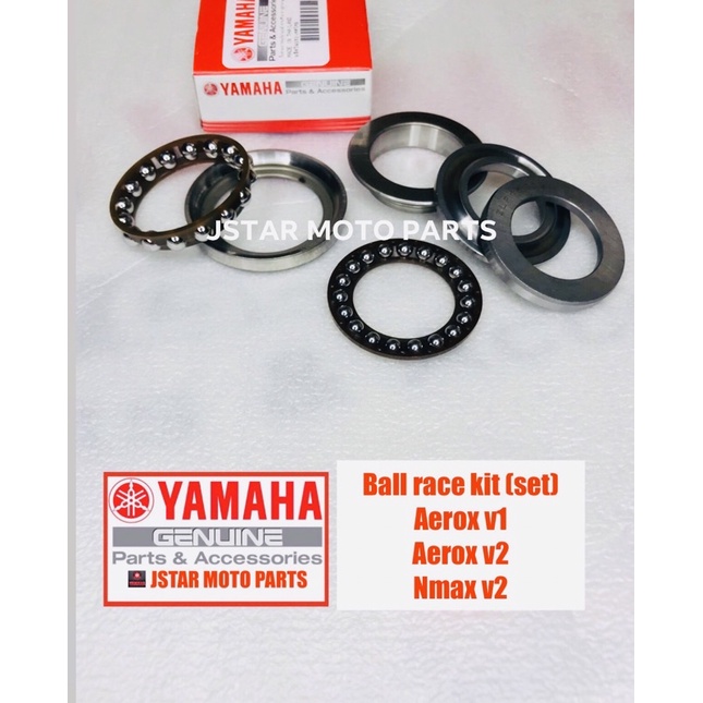 Ballrace Kit (set) / Tpost Bearing / Steering Bearing Nmax V2 Aerox V1 ...