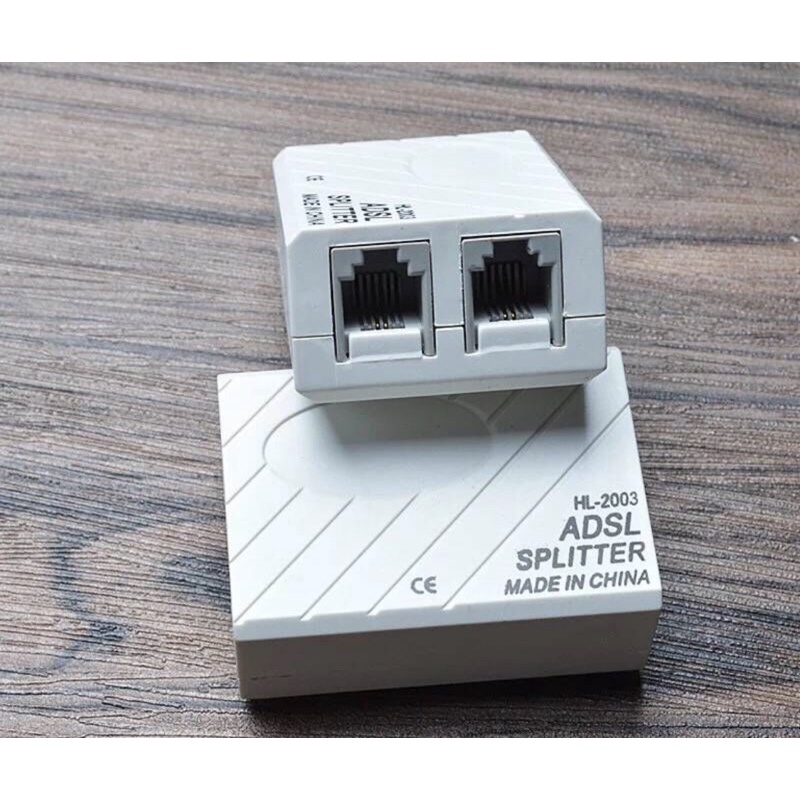 RJ11 Cable Line ADSL Fax Modem Phone Network Jack Micro Filter Splitter ...