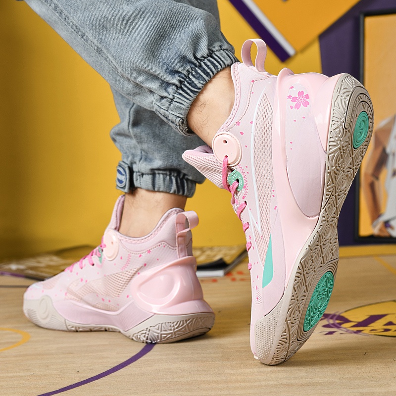 Basketball game☃♝☇Way of Wade 9 Sonic 10 Cherry Blossom Pink Basketball  Shoes Men s Phantom 3 Blades