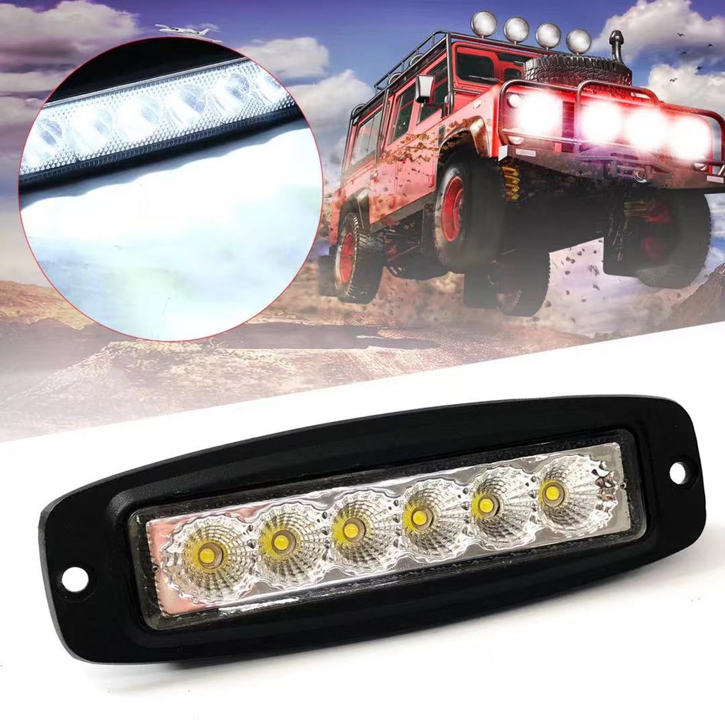 COS 1PCS MICTUNING Flood 6Led Work Light Bar (Good Quality) | Shopee ...