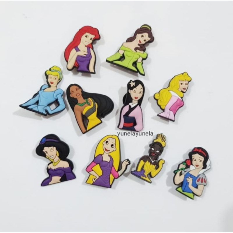 Shoe Charms Clogs Pins Girls Accessory jibbitz Disney Princess