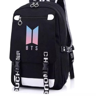 sannidhi Kpop BTS Bangtan Boys Casual Backpack Daypack  Laptop Bag School Bag Bookbag Shoulder Bag with USB Charging Port(Black 3)  Backpack - Backpack