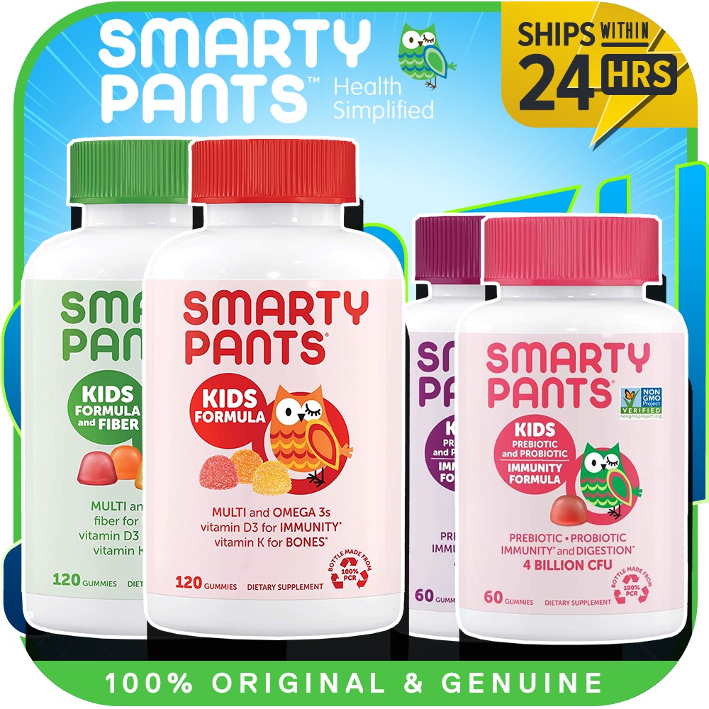 SmartyPants Kids Formula Daily Gummy Multivitamin / Daily Gummy Fiber ...