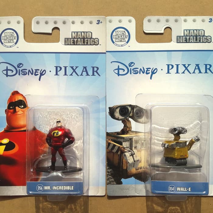 Jada NANO METALFIGS DISNEY PIXAR set 2pcs - MR. Incredible and WALL-E ...