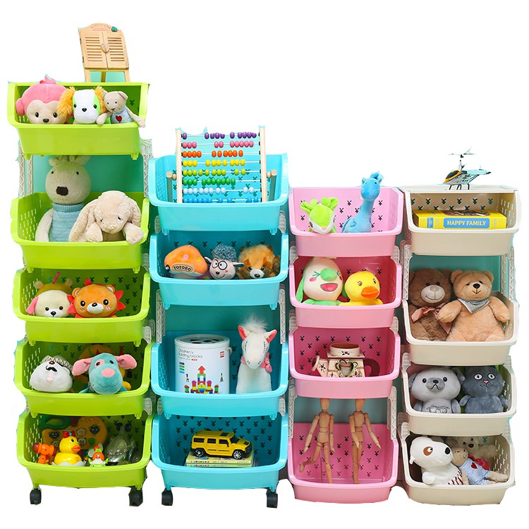 Rack Assemble Moving Kitchen Storage Shelf Bathroom Rack Toy Snack ...