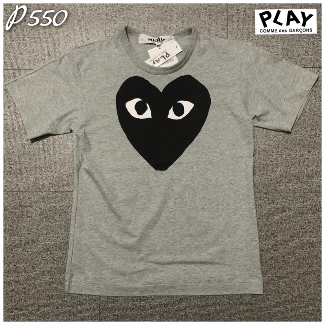 Cdg grey outlet shirt