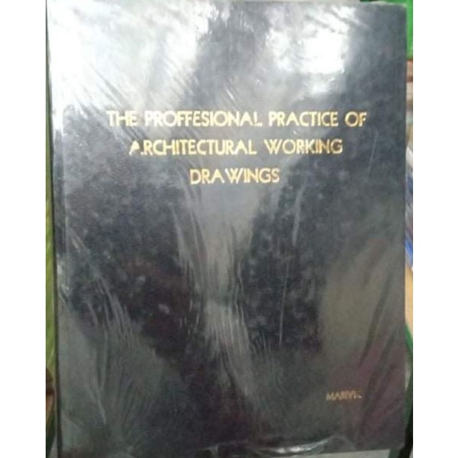 The Professional Practice of Architectural Working Drawings | Shopee ...
