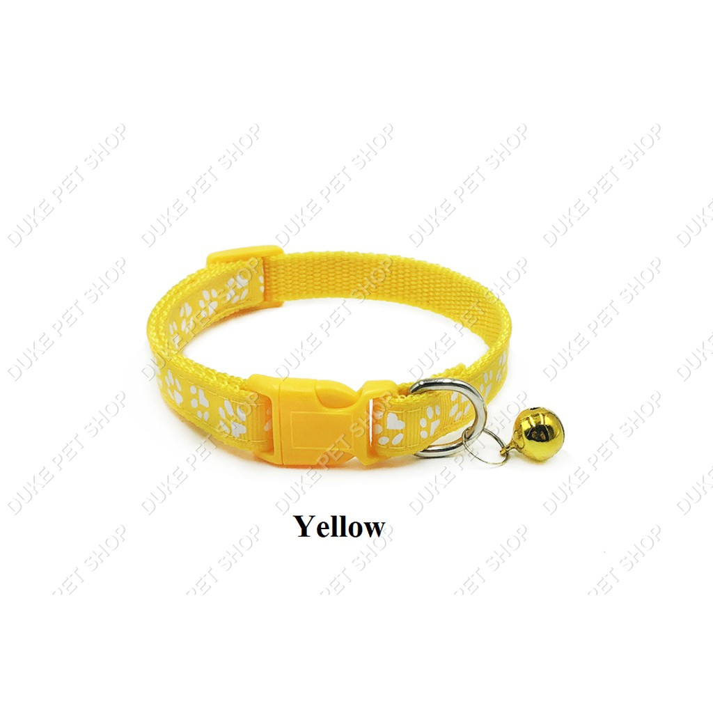 Dog collarDog Cat Single Footprint Bell Collar Cat Buckle Collar Cat ...