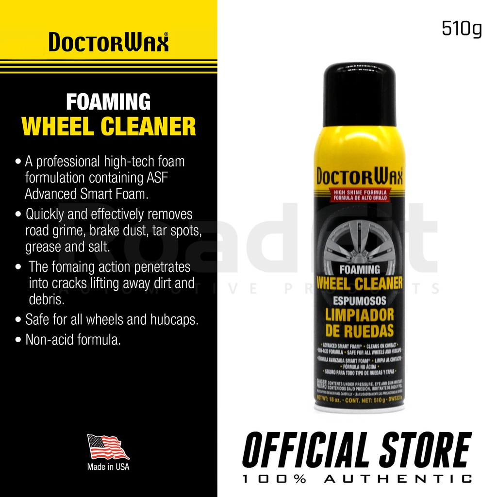 DoctorWax Foaming Wheel Cleaner (Aerosol) for Car, 18 FL. OZ./510g ...