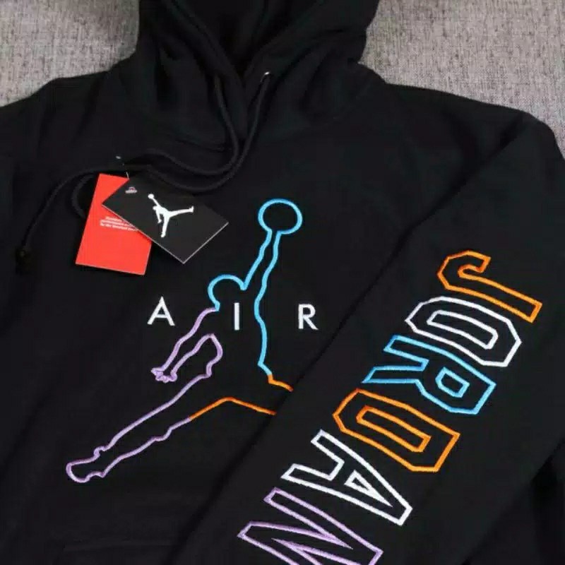 Air jordan rainbow hoodie hotsell