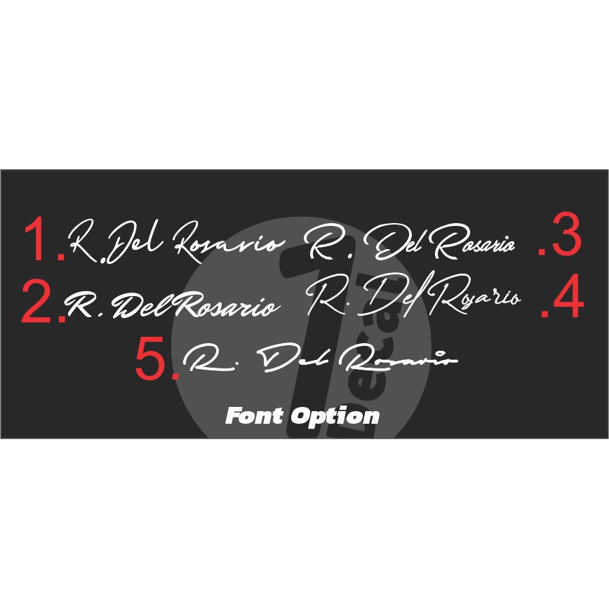 Signature Name Die Cut Sticker/Decal Name/Label Sticker waterproof ...