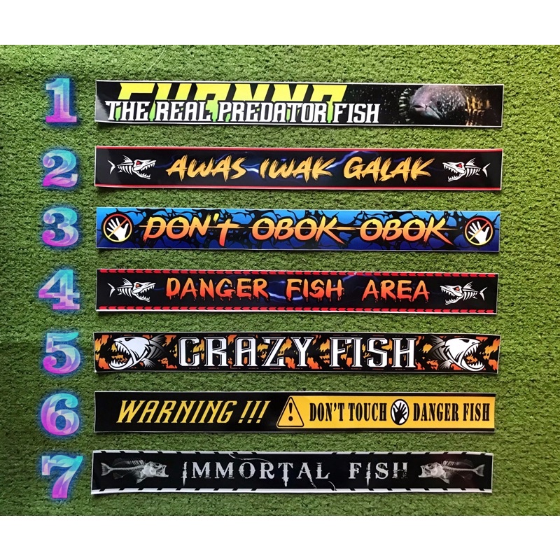 CHANNA FISH AQUARIUM STICKER 30cm - 100cm | Shopee Philippines
