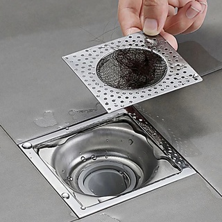 1pc Square Shower Drain, Stainless Steel Floor Drain Cover, Shower Drain  Hair Catcher, Anti-Clog Shower Drain Protector, Multifunction Drain Cover  Fil