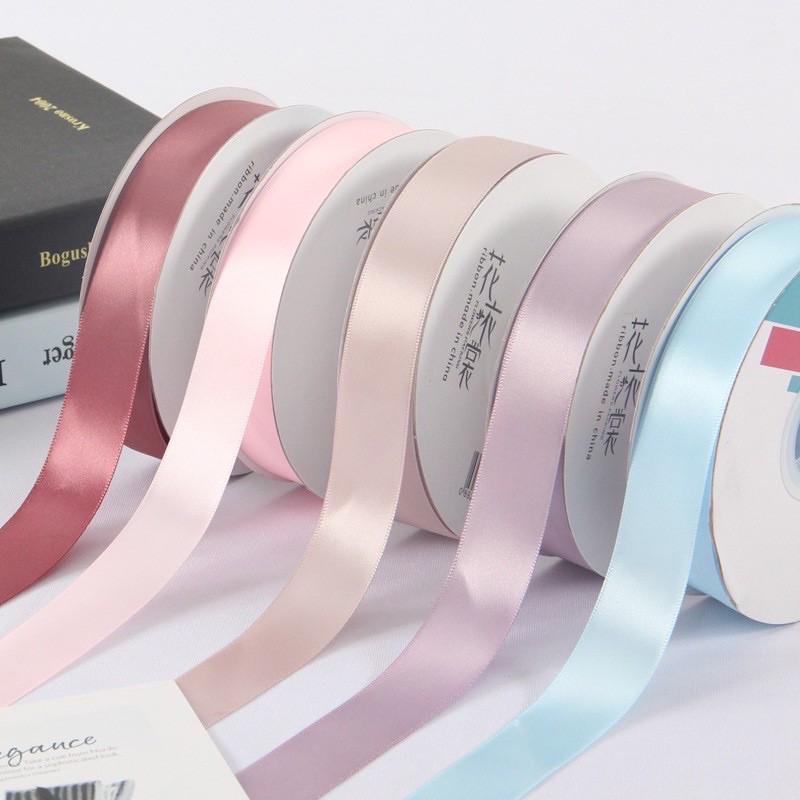 (2/2) 1 roll 50 yards 1 inch Satin Ribbon for birthday, weddings, gifts ...