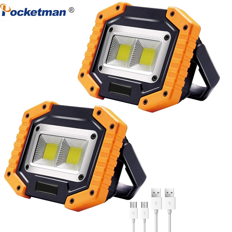 100W Led Portable Spotlight COB 7000lm Super Bright Led Work Light