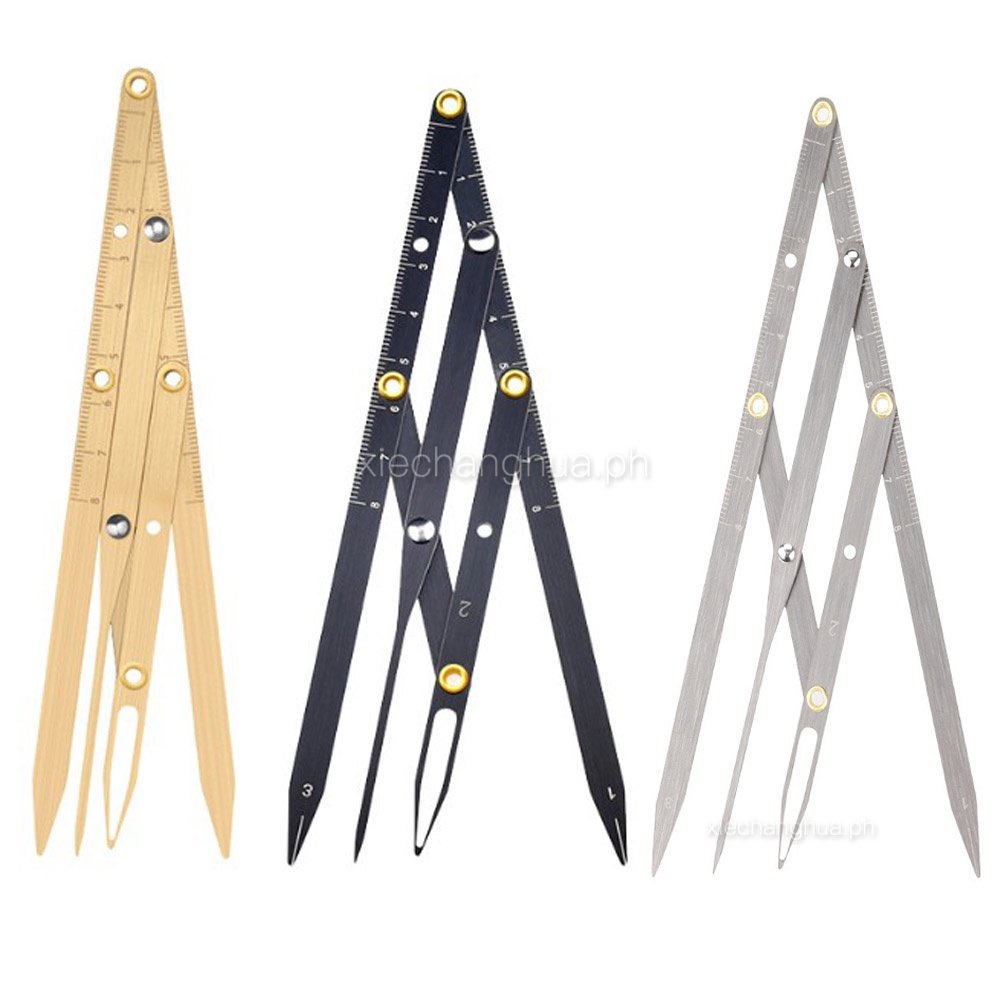 1pcs High Quality Stainless Steel Triangular Eyebrow Measuring Ruler 3 ...