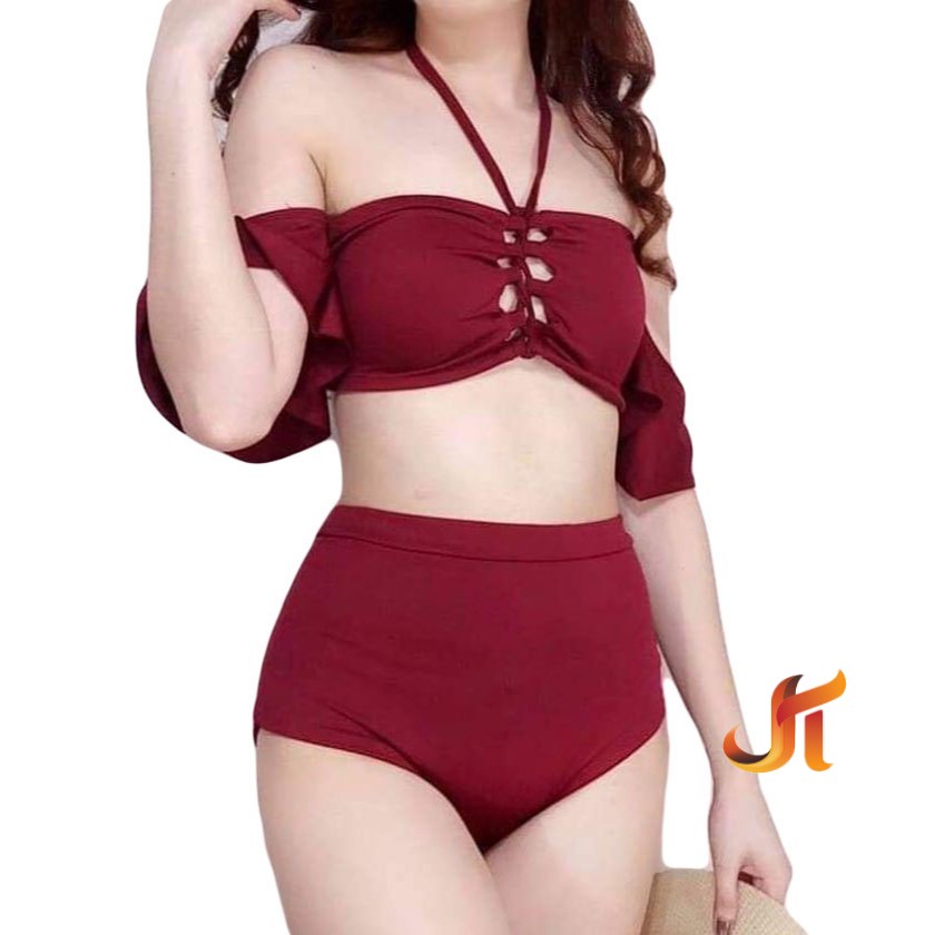 Two piece store swimsuit shopee