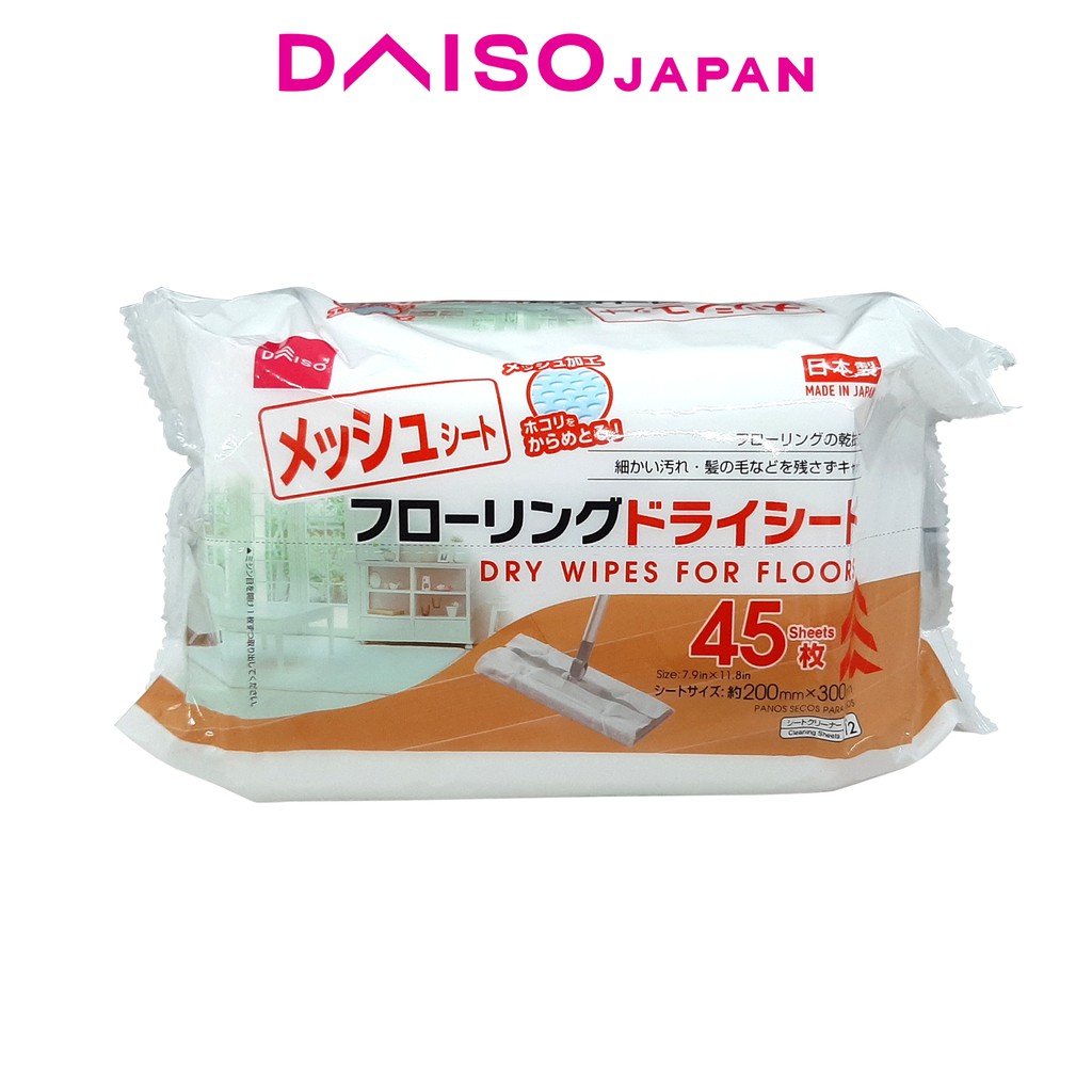 Daiso Floor Dry Wipes (45 sheets) Shopee Philippines